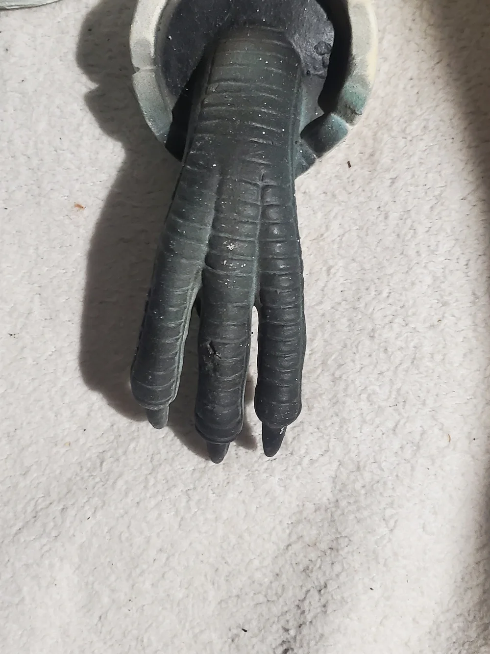 Blue Dinosaur Wall Mount Reptile Décor with Orange Eyes